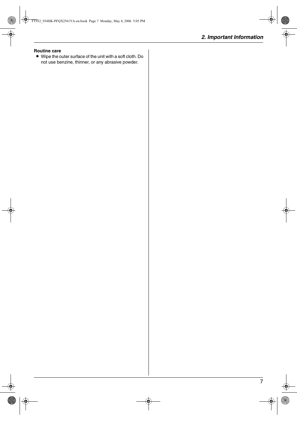 Panasonic KX-FT934HK User Manual | Page 7 / 44