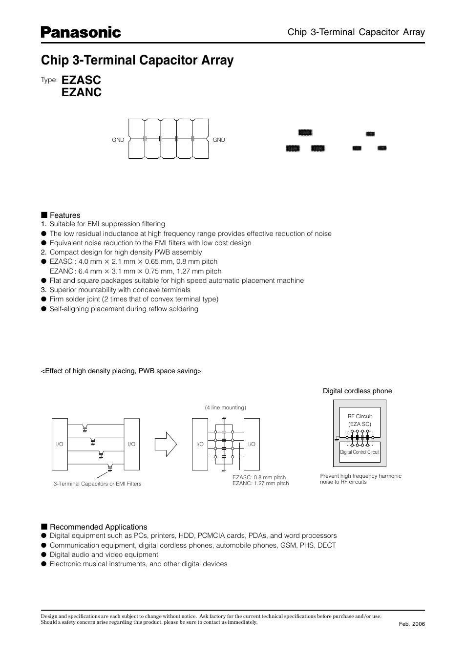 Panasonic EZASC User Manual | 6 pages