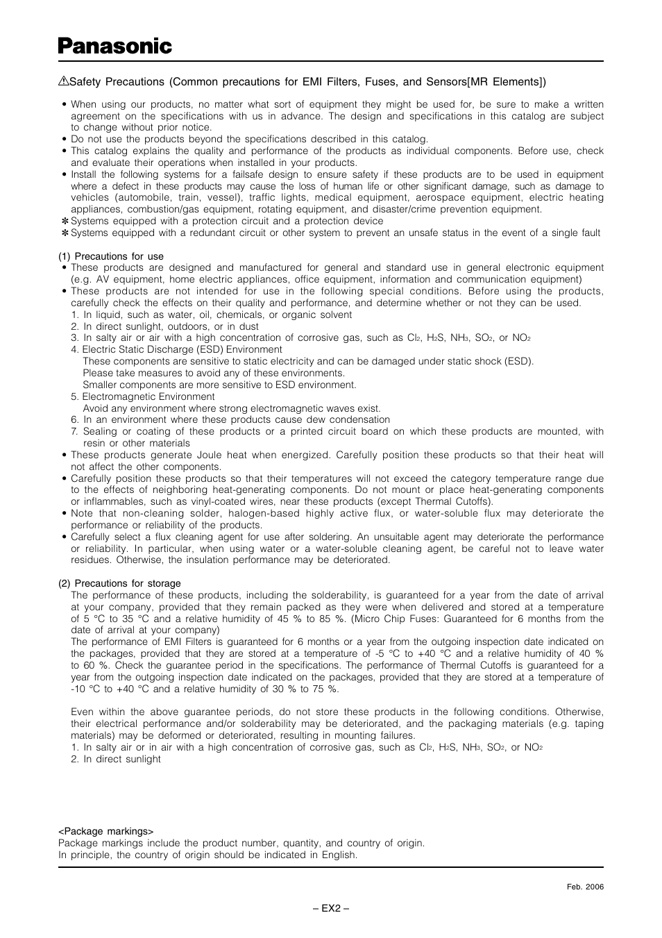 Panasonic EZASC User Manual | Page 6 / 6