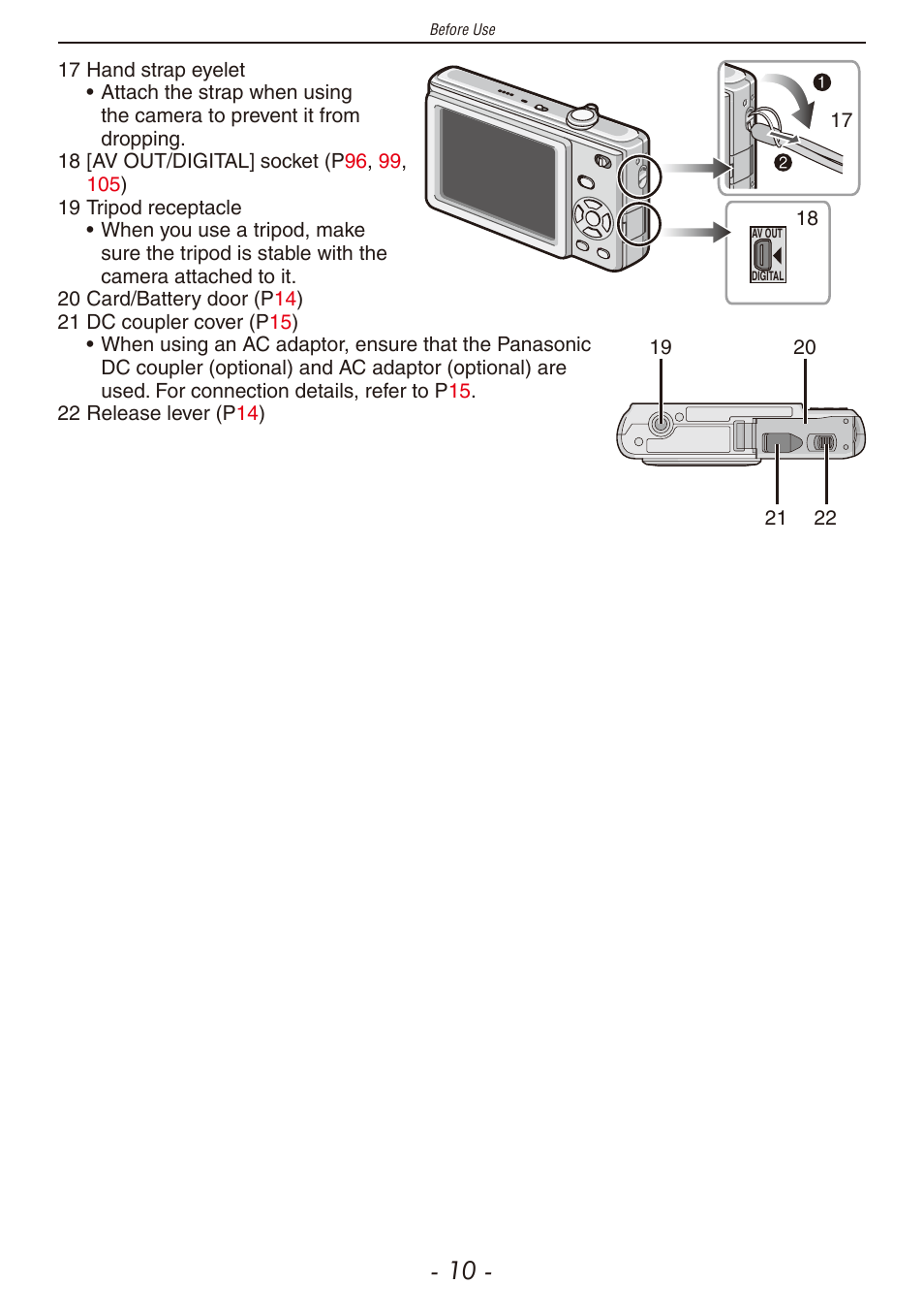 Panasonic DMC-F2 User Manual | Page 10 / 130