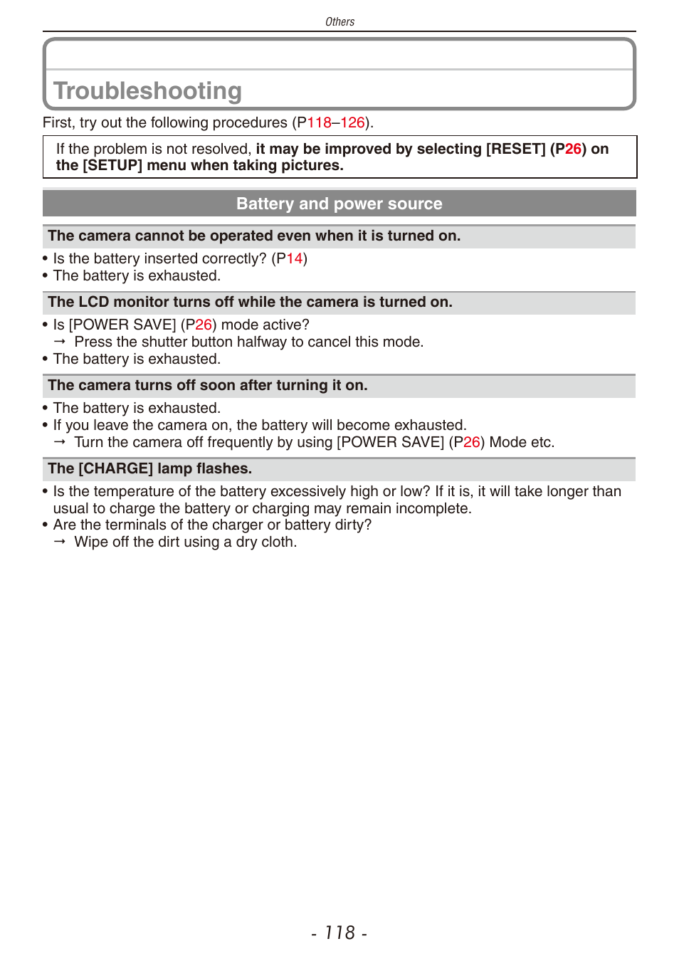 Troubleshooting | Panasonic DMC-F2 User Manual | Page 118 / 130