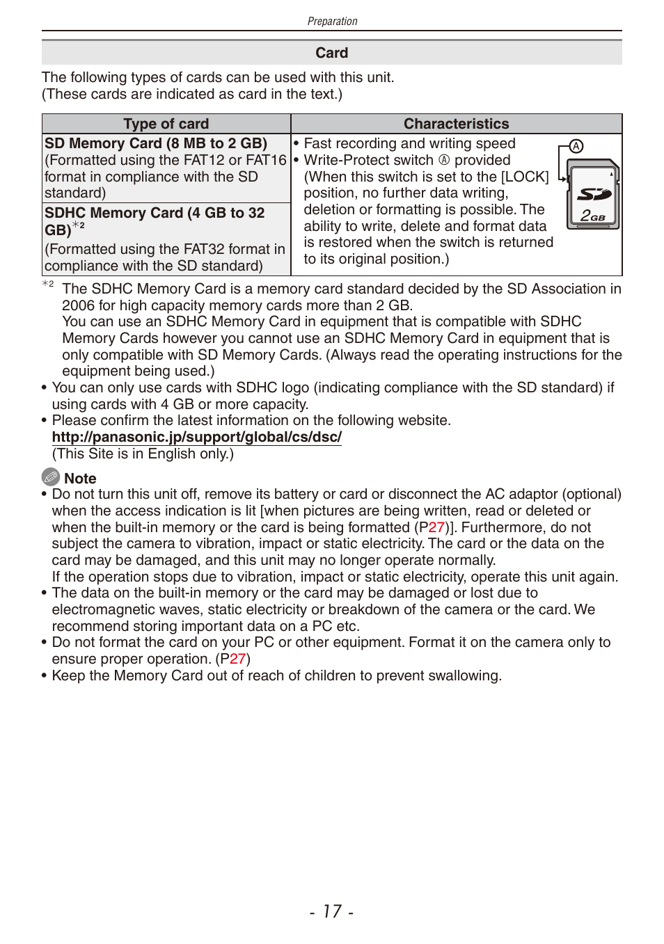 Er to p | Panasonic DMC-F2 User Manual | Page 17 / 130