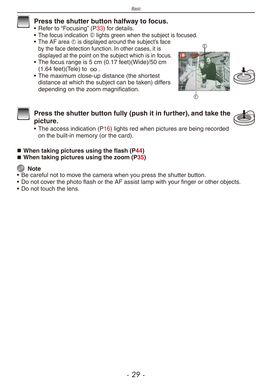 Utton (p | Panasonic DMC-F2 User Manual | Page 29 / 130