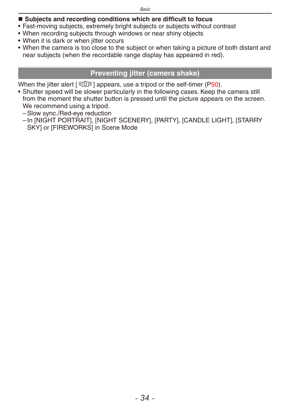Panasonic DMC-F2 User Manual | Page 34 / 130