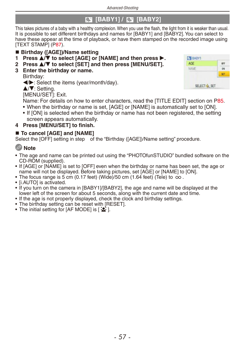 Panasonic DMC-F2 User Manual | Page 57 / 130