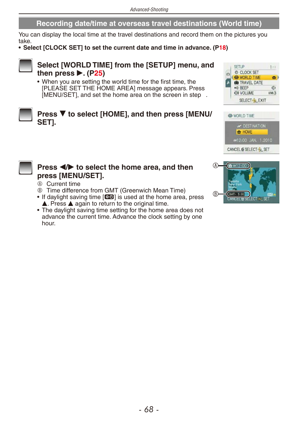 El destination (p, Er to p | Panasonic DMC-F2 User Manual | Page 68 / 130