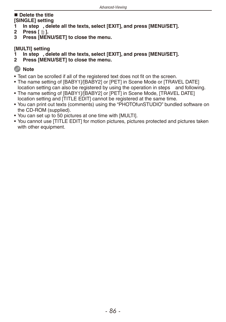 Panasonic DMC-F2 User Manual | Page 86 / 130