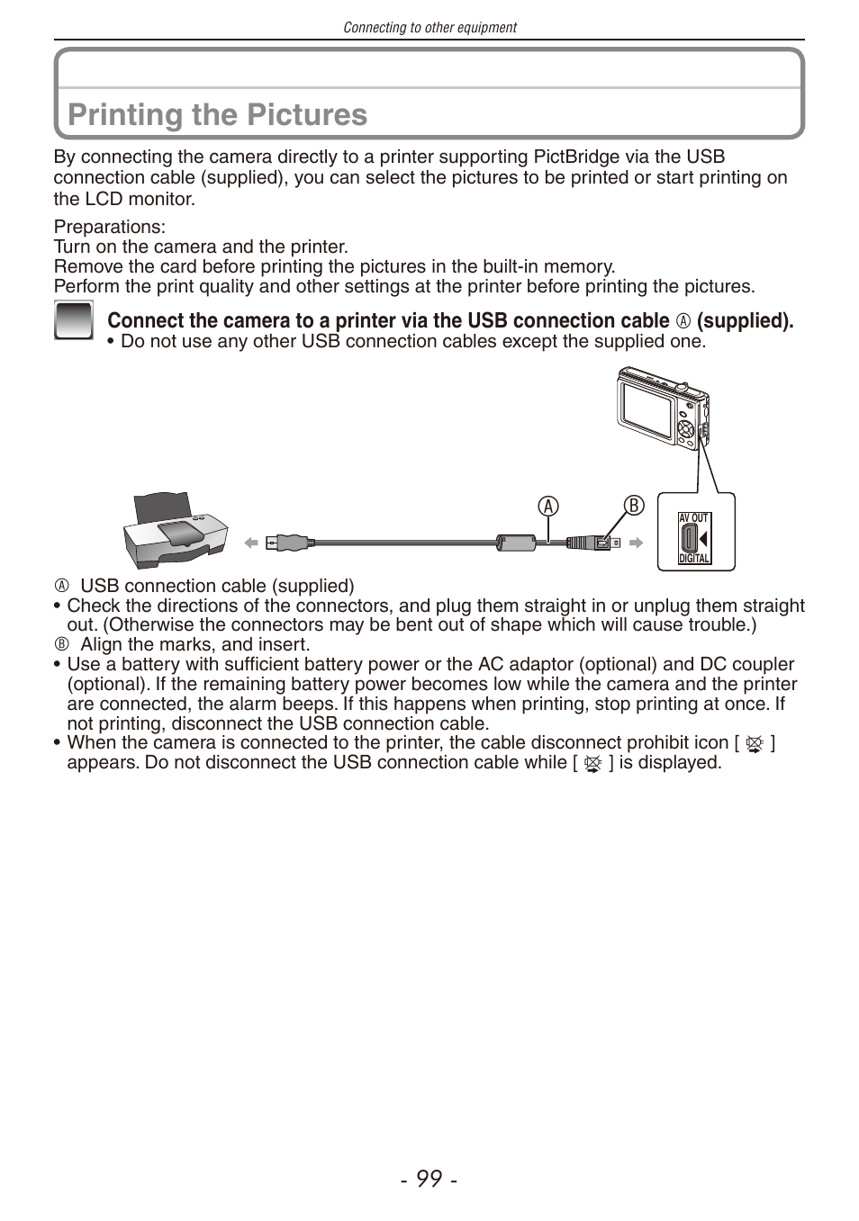 Printing the pictures | Panasonic DMC-F2 User Manual | Page 99 / 130