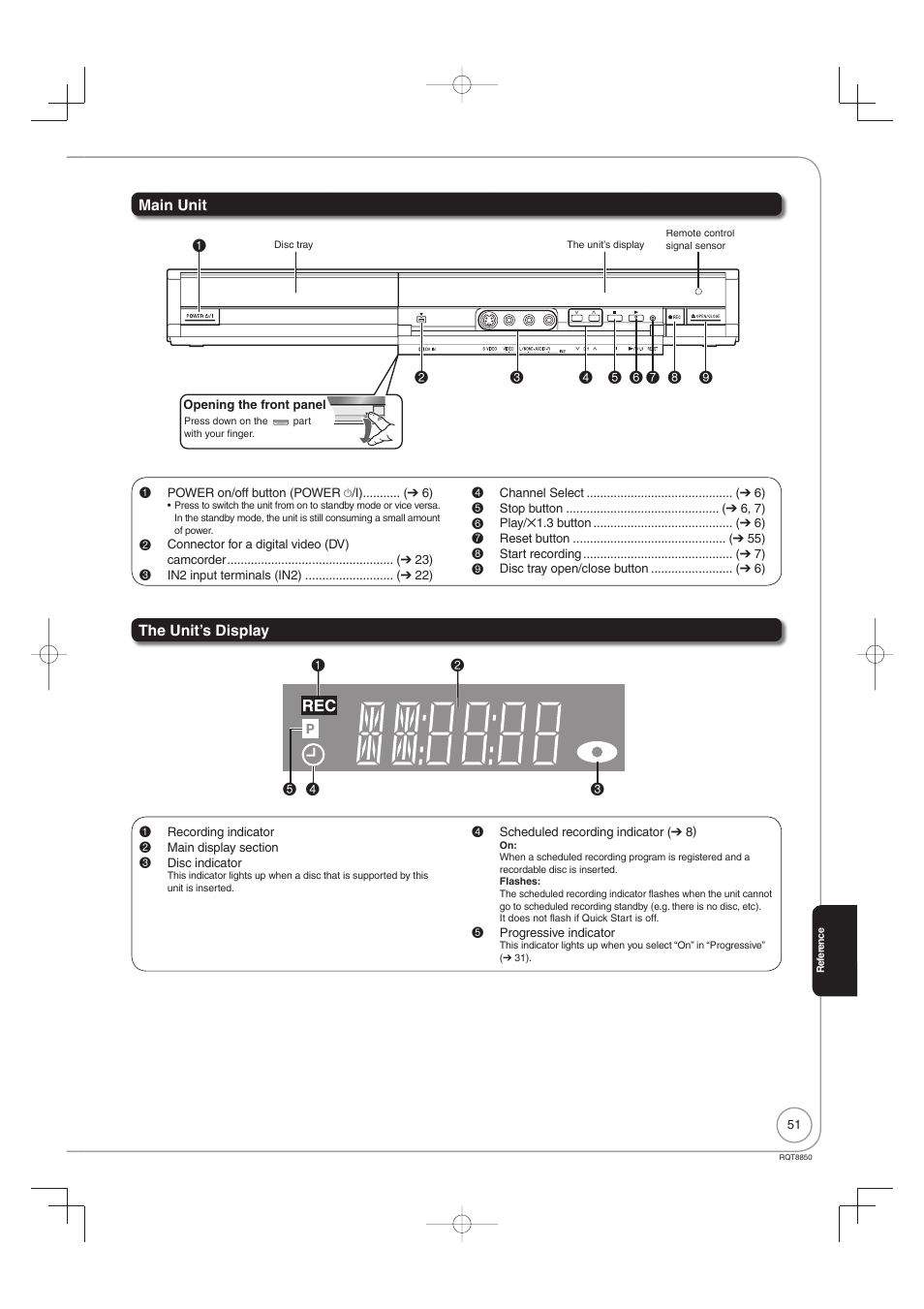 Disc handling | Panasonic DMR-EZ17 User Manual | Page 51 / 72