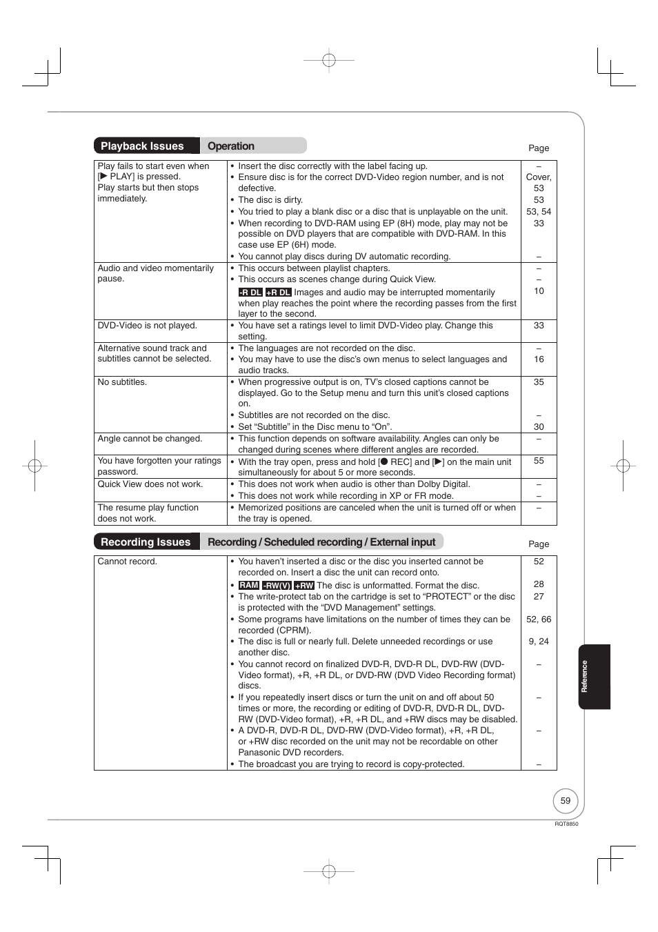 Panasonic DMR-EZ17 User Manual | Page 59 / 72