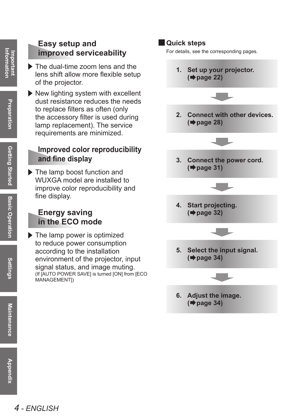 Panasonic TQBJ0349 User Manual | Page 4 / 95