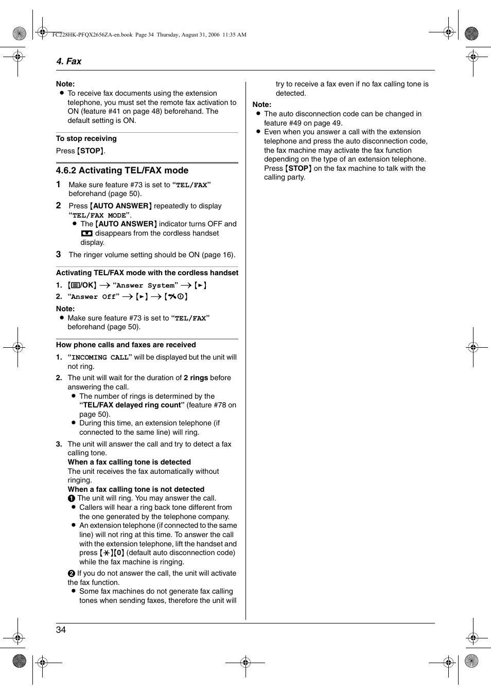 Panasonic KX-FC228HK User Manual | Page 34 / 80