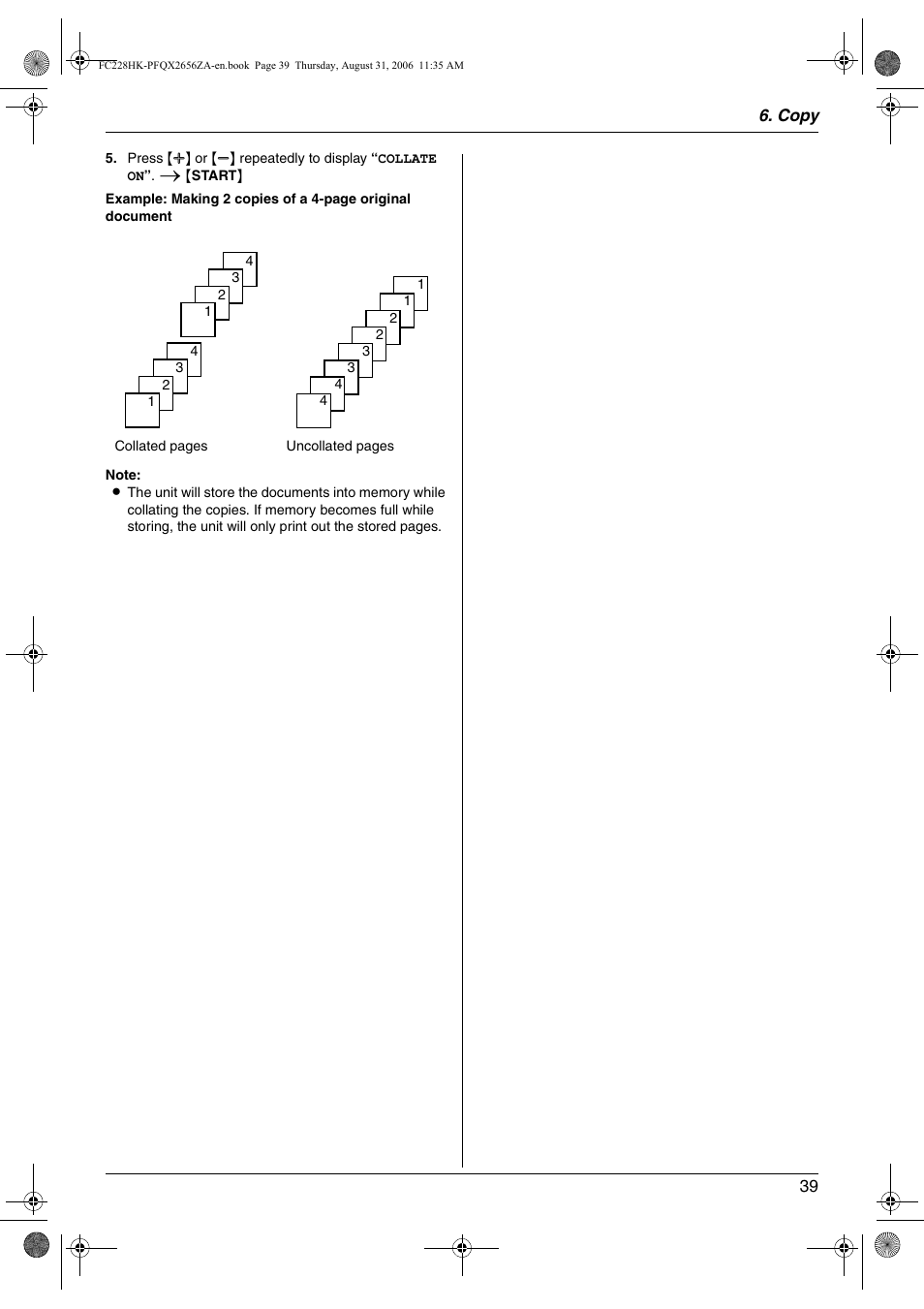 Panasonic KX-FC228HK User Manual | Page 39 / 80