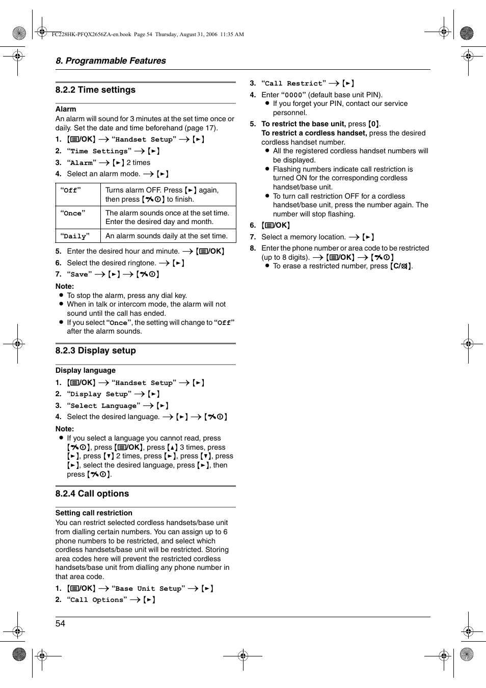 Panasonic KX-FC228HK User Manual | Page 54 / 80
