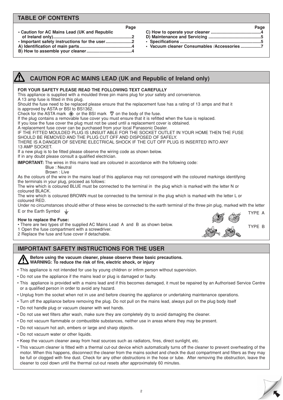 Panasonic MC-CG663 User Manual | Page 4 / 8