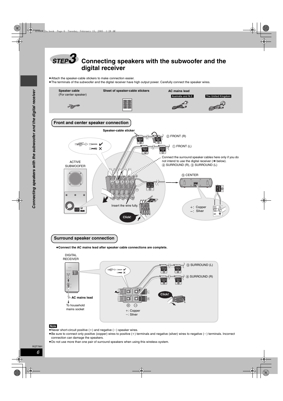 Step | Panasonic SC-HT880W User Manual | Page 6 / 36