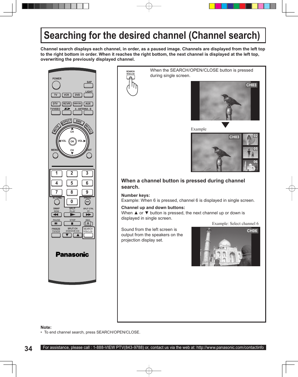 Panasonic PT-43LC14 User Manual | Page 34 / 88