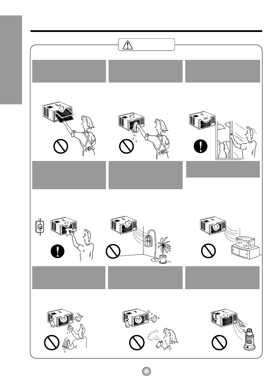 Mesures d e sécurité, Attention | Panasonic CW-C83GU User Manual | Page 20 / 56