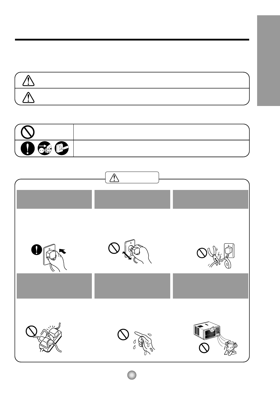 Precauciones importantes de seguridad, Advertencia, Precaucion | Panasonic CW-C83GU User Manual | Page 35 / 56