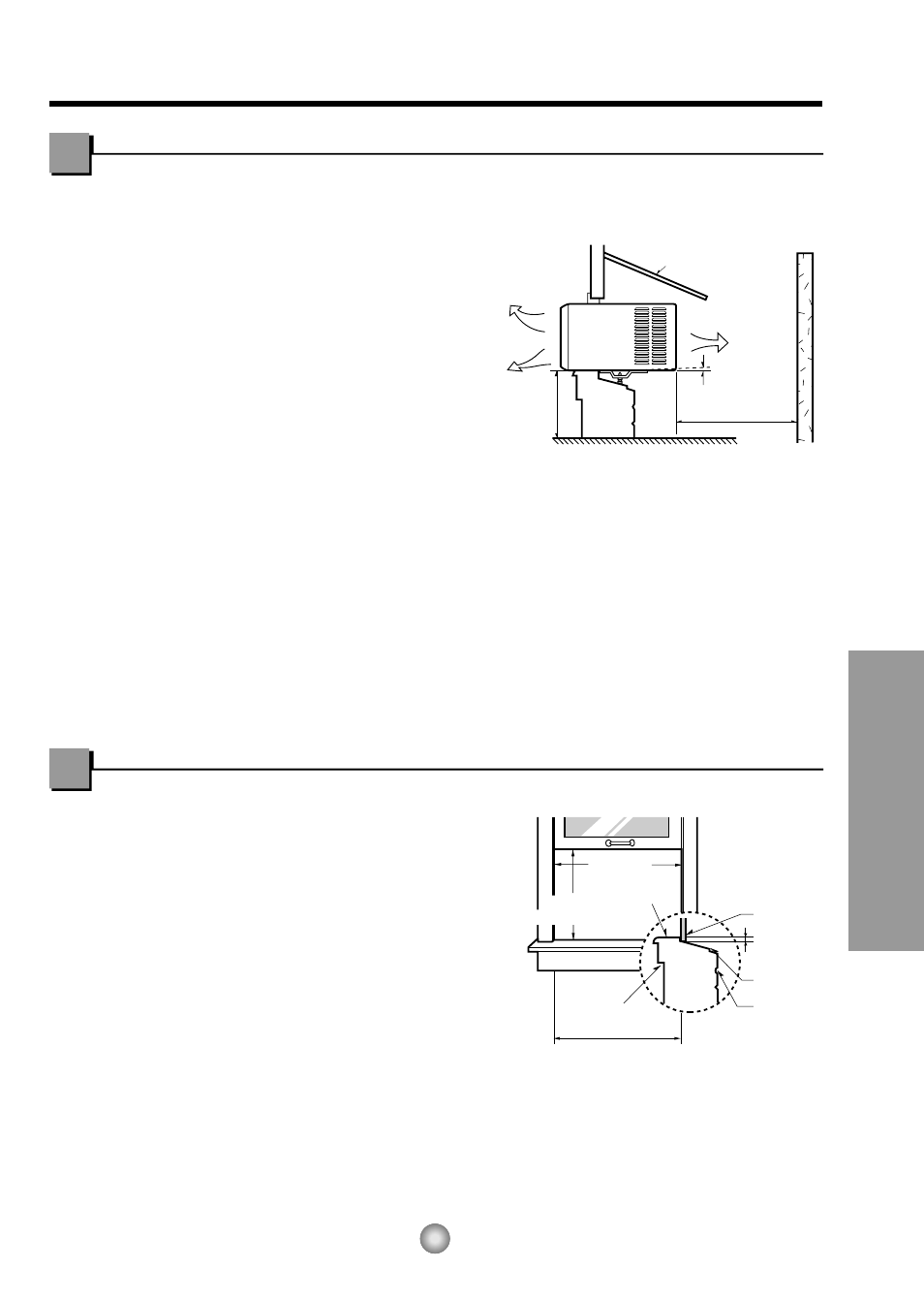 Instrucciones de instalacion, Elija el major lugar, Requisitos de ventana | Instrucciones de instalación, Requistios de ventana, Características e instalacion | Panasonic CW-C83GU User Manual | Page 43 / 56