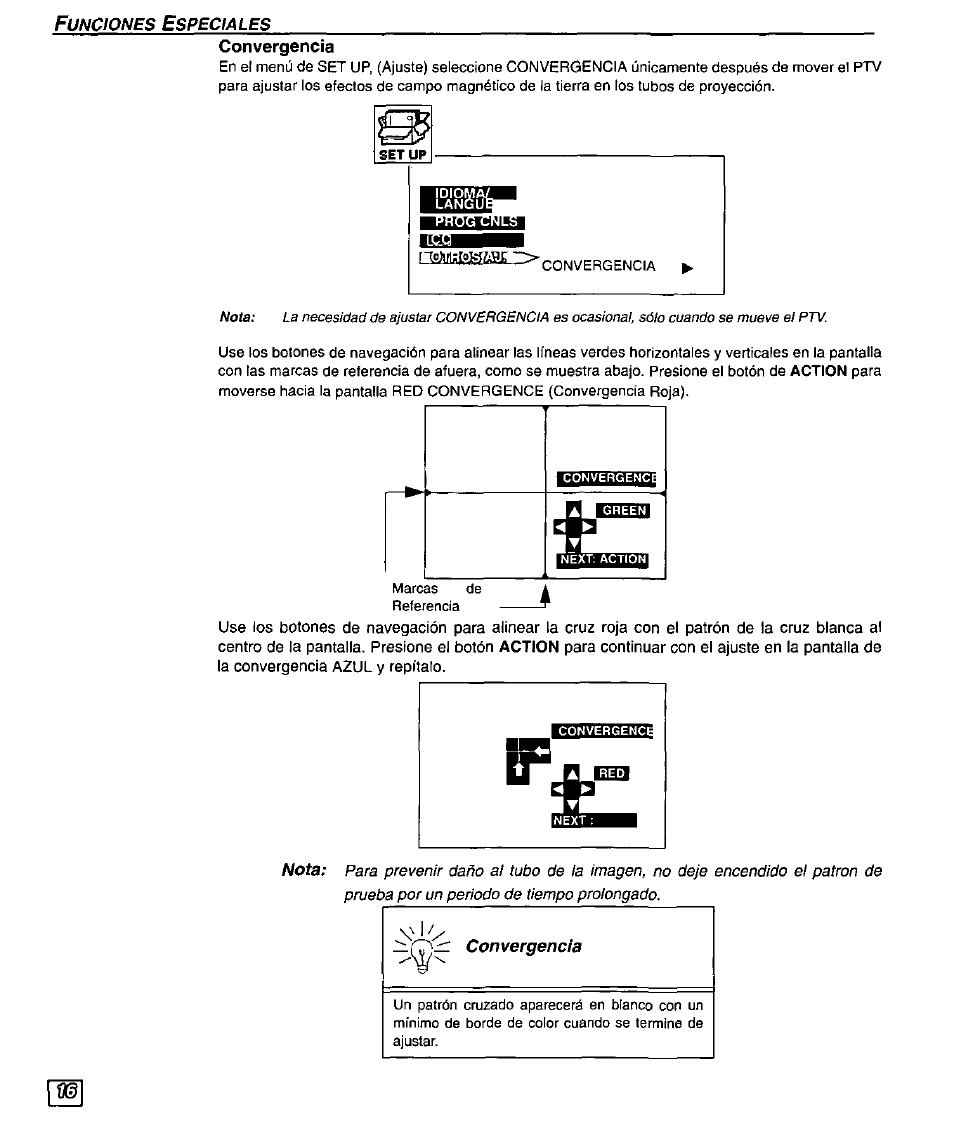 Convergencia | Panasonic PT 51SX60 User Manual | Page 42 / 48