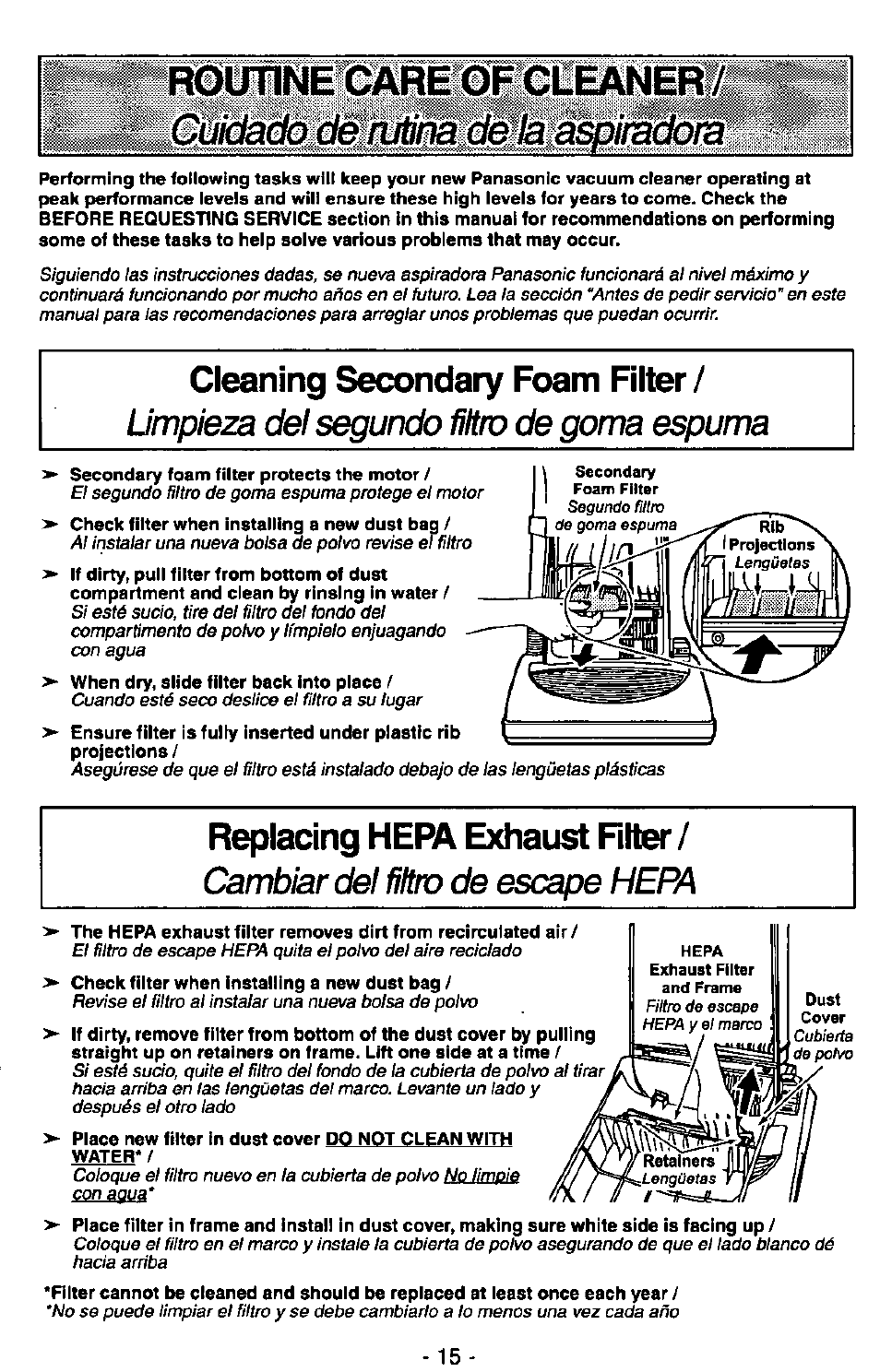 Ri.uíleti:a№í®íéanei | Panasonic QUICKDRAW MC-V7367 User Manual | Page 15 / 28