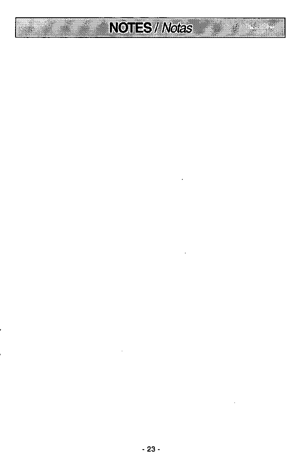 Panasonic QUICKDRAW MC-V7367 User Manual | Page 23 / 28