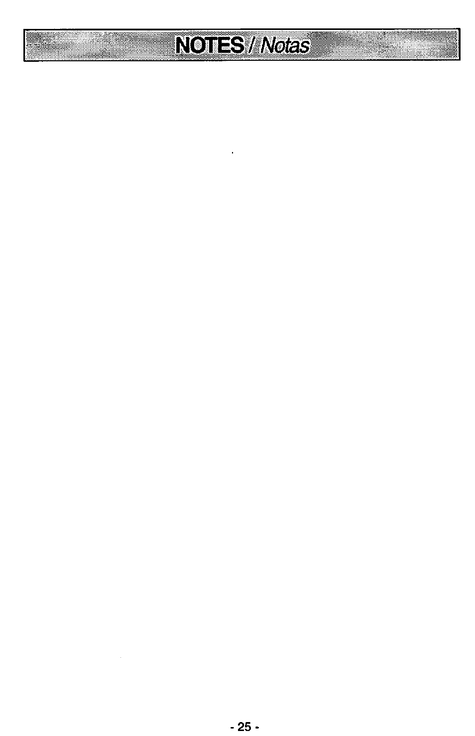 Panasonic QUICKDRAW MC-V7367 User Manual | Page 25 / 28