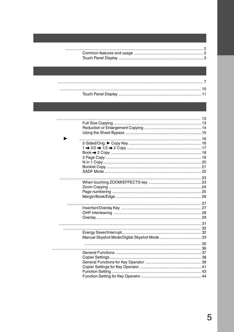 Panasonic DP-2500 User Manual | Page 5 / 73