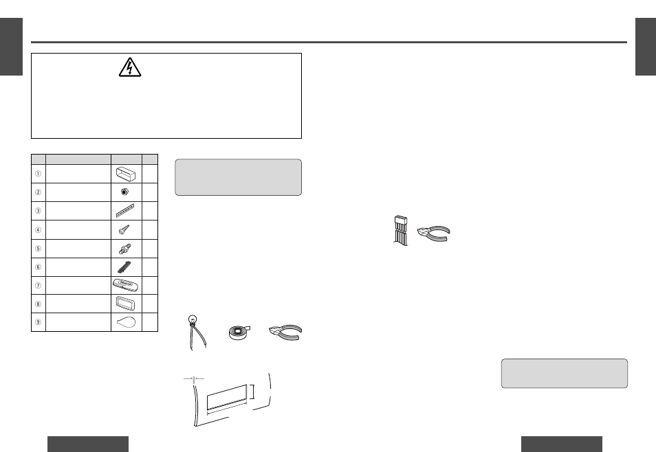 Installation guide, Warning | Panasonic DPX153U User Manual | Page 12 / 37