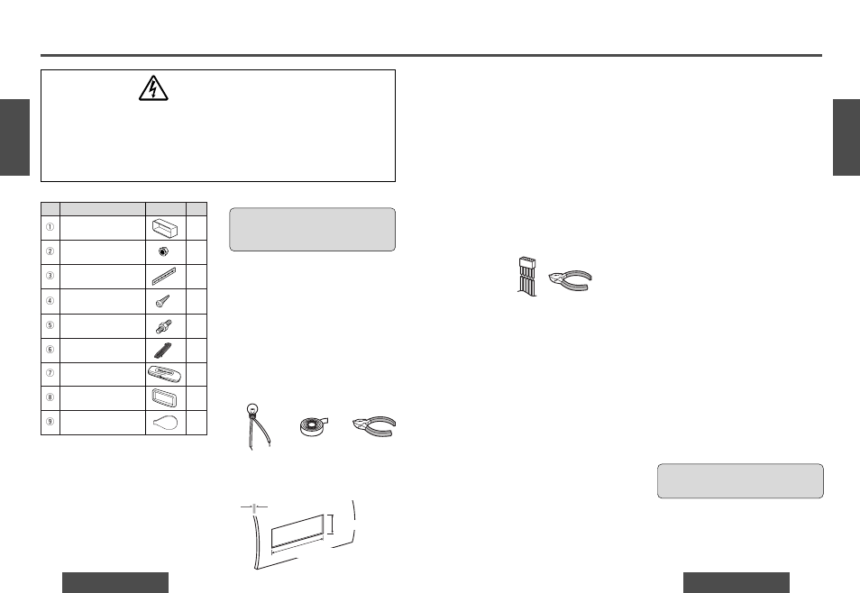 Guide d'installation, Guide d’installation, Mise en garde | Quincaillerie pour l’installation, Généralités, Outils requis, Dégagement requis dans le tableau de bord, Identifiez tous les fils et câbles, Raccordez tous les fils | Panasonic DPX153U User Manual | Page 22 / 37