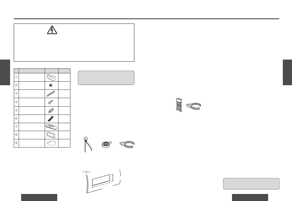 Guia de instalacion, Guía de instalación, Advertencia | Accesorios suministrados, Perspectiva general, Herramientas necesarias, Especificaciones del salpicadero, Identificación de todos los conductores, Conexión de todos los conductores | Panasonic DPX153U User Manual | Page 32 / 37