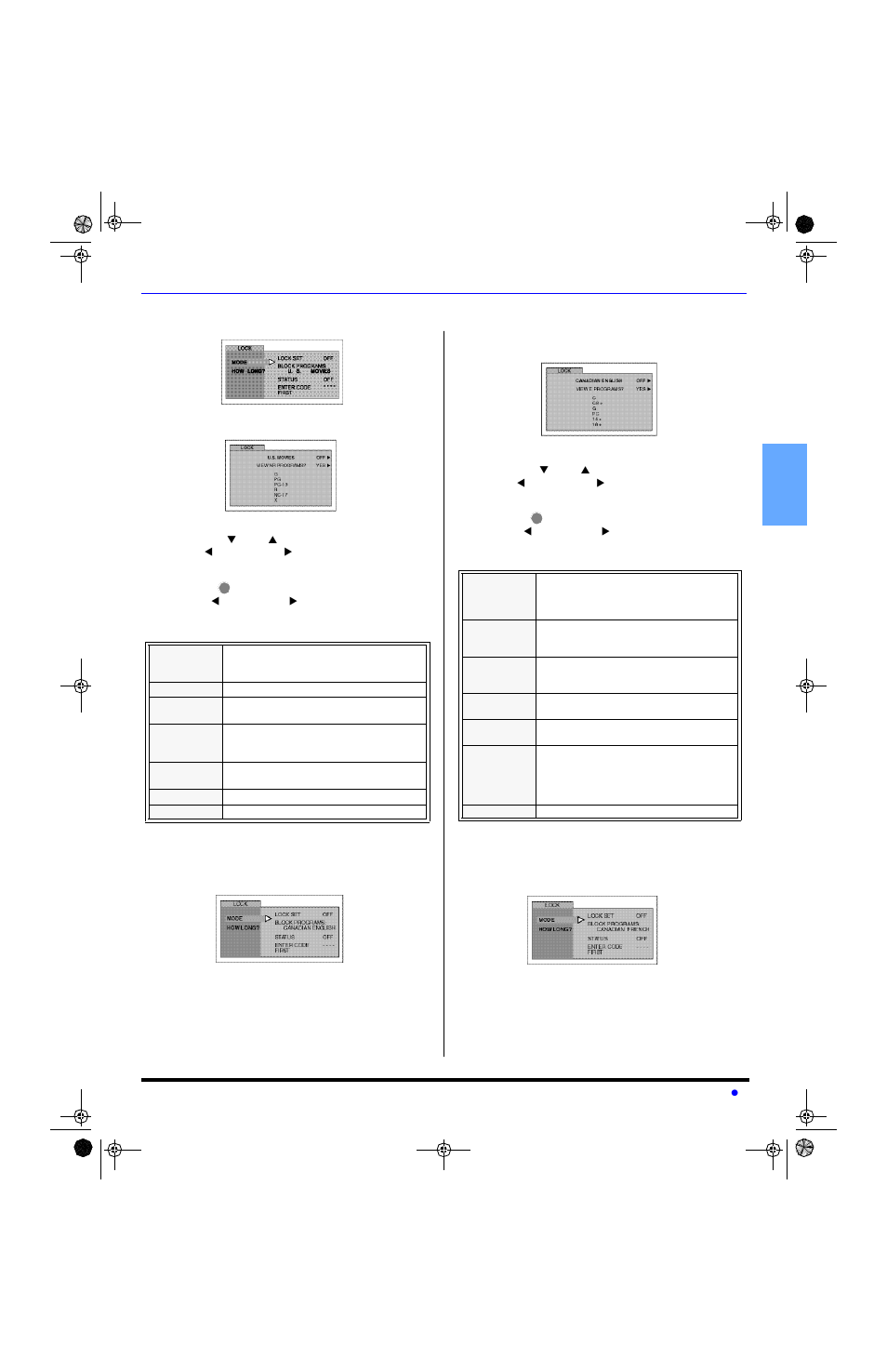 En g l is h v-chip menu operation (cont.) | Panasonic CT-20SL13 User Manual | Page 17 / 73