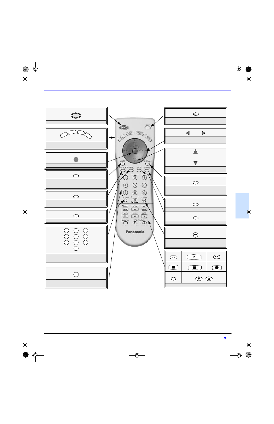 Fonctionnement de la telecommande, Installation des piles, Fonctionnement de la télécommande | Panasonic CT-20SL13 User Manual | Page 49 / 73