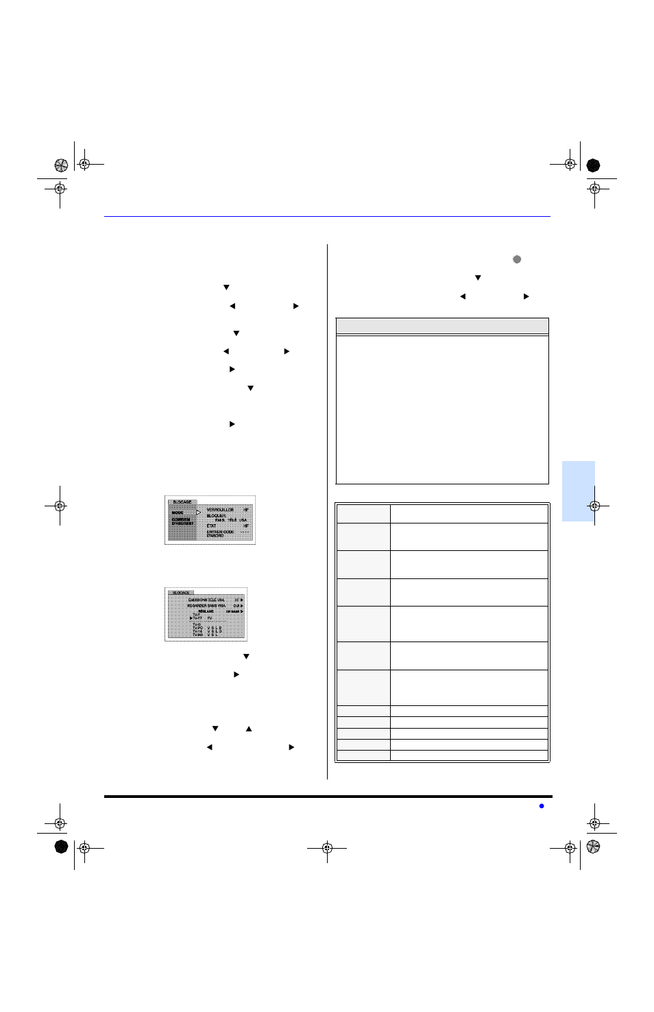 Fonctionnement de la puce antiviolence | Panasonic CT-20SL13 User Manual | Page 57 / 73