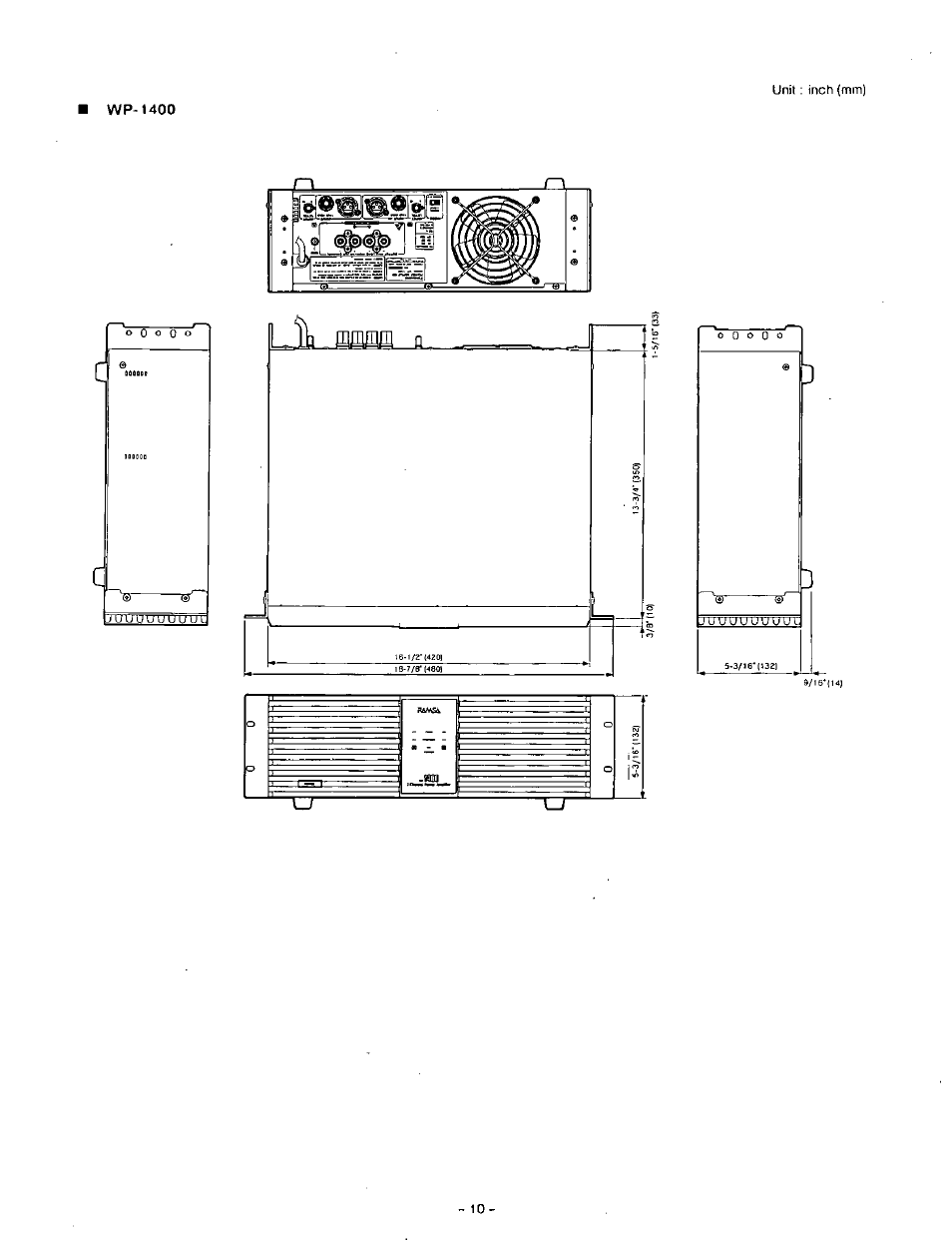 Panasonic RAMSA WP-1400 User Manual | Page 11 / 12