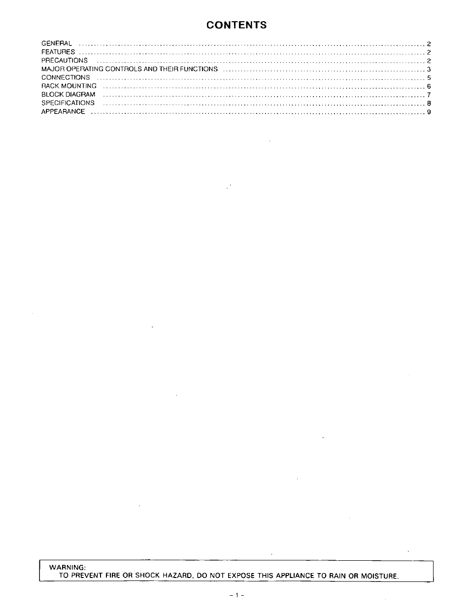 Panasonic RAMSA WP-1400 User Manual | Page 2 / 12