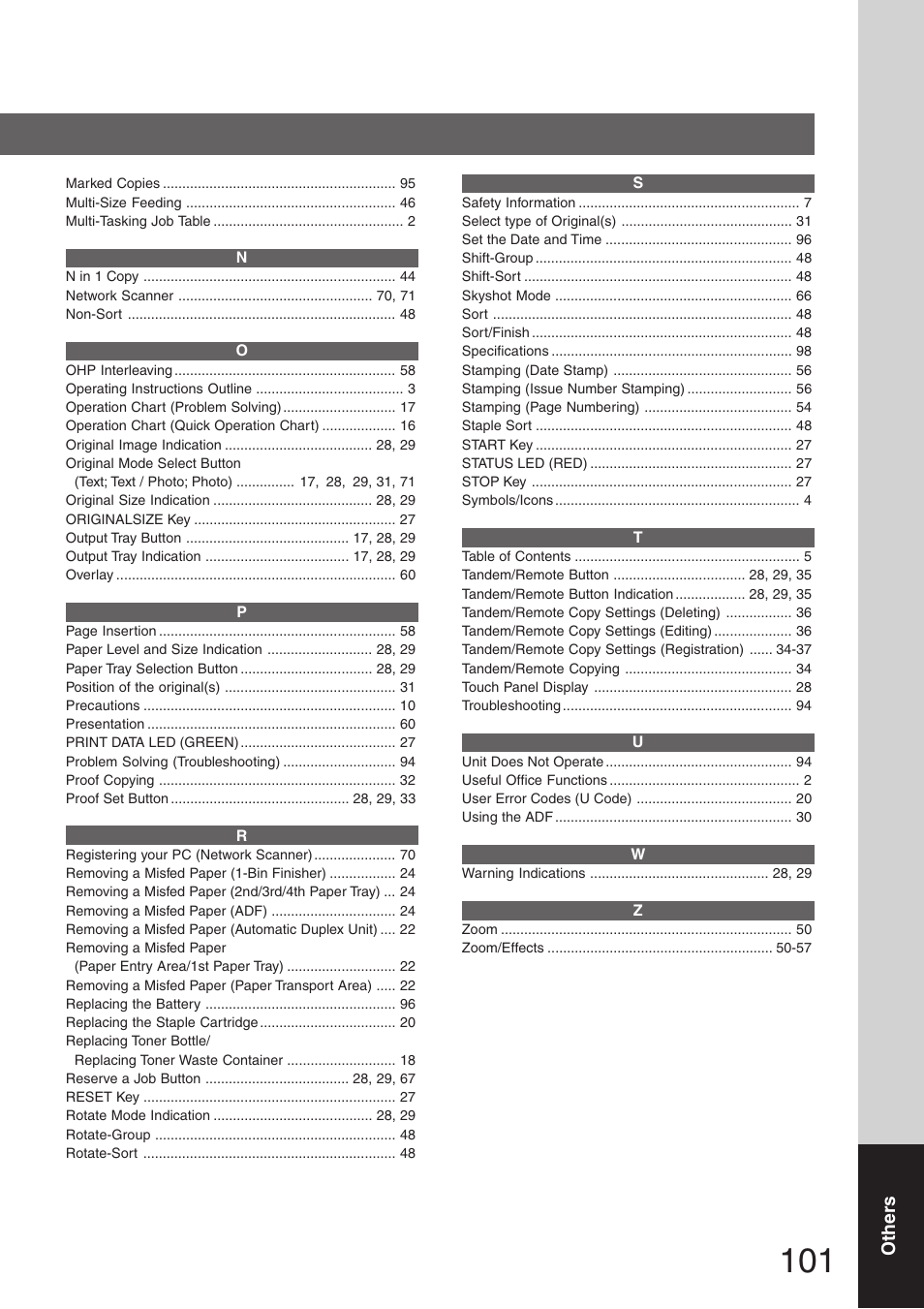 Panasonic DP-8032 User Manual | Page 101 / 104