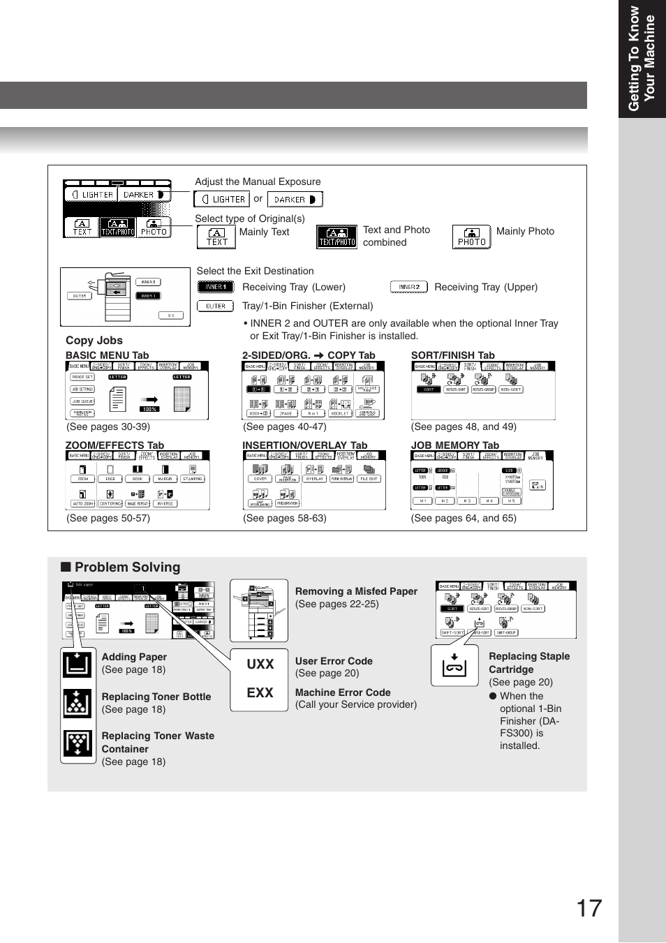 Problem solving | Panasonic DP-8032 User Manual | Page 17 / 104