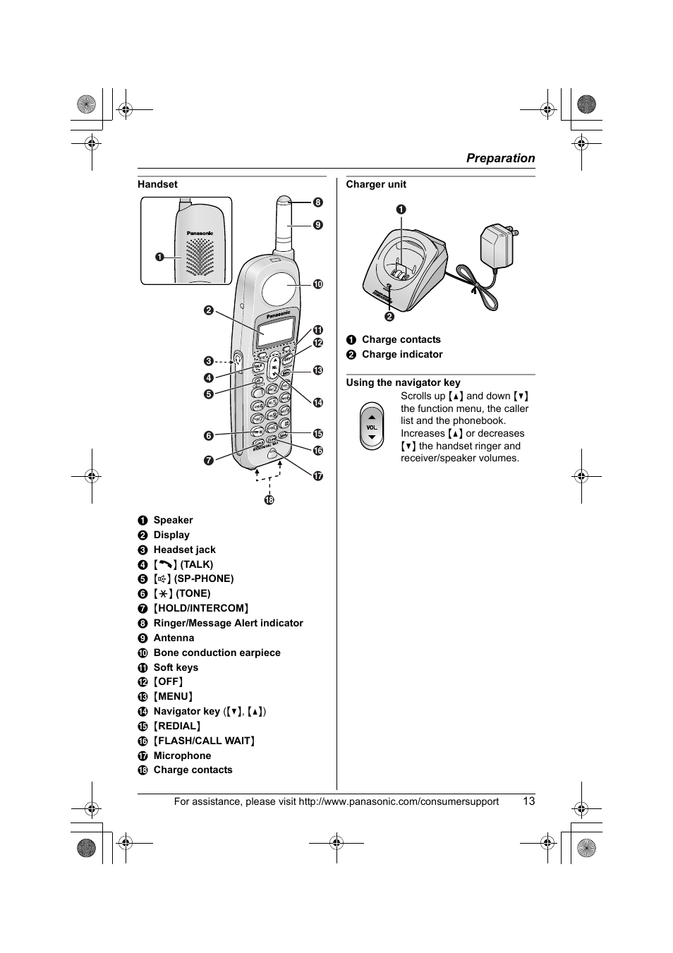 Panasonic KX-TG2388 User Manual | Page 13 / 76