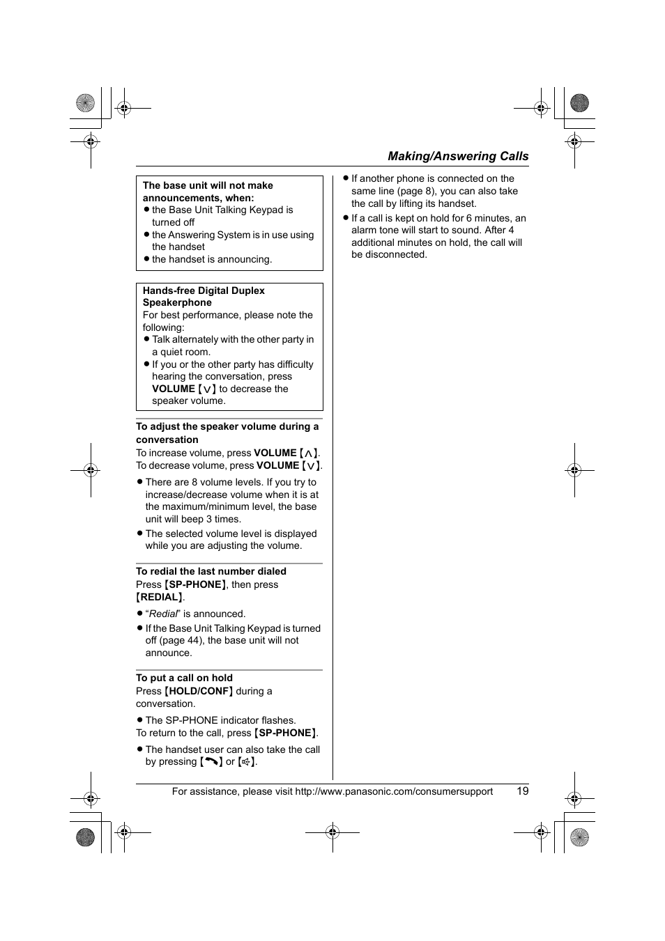 Panasonic KX-TG2388 User Manual | Page 19 / 76