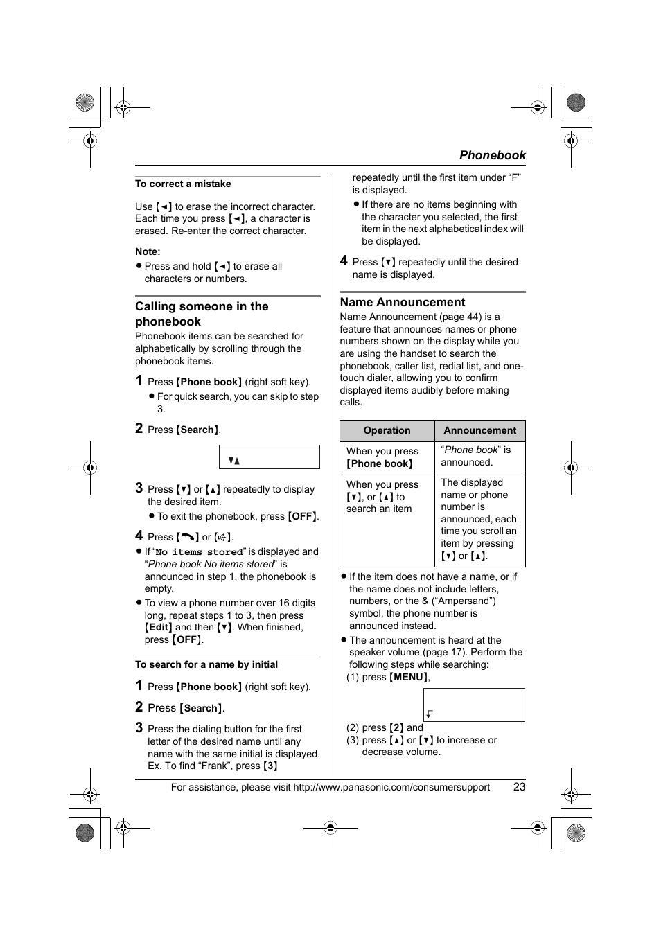 Panasonic KX-TG2388 User Manual | Page 23 / 76