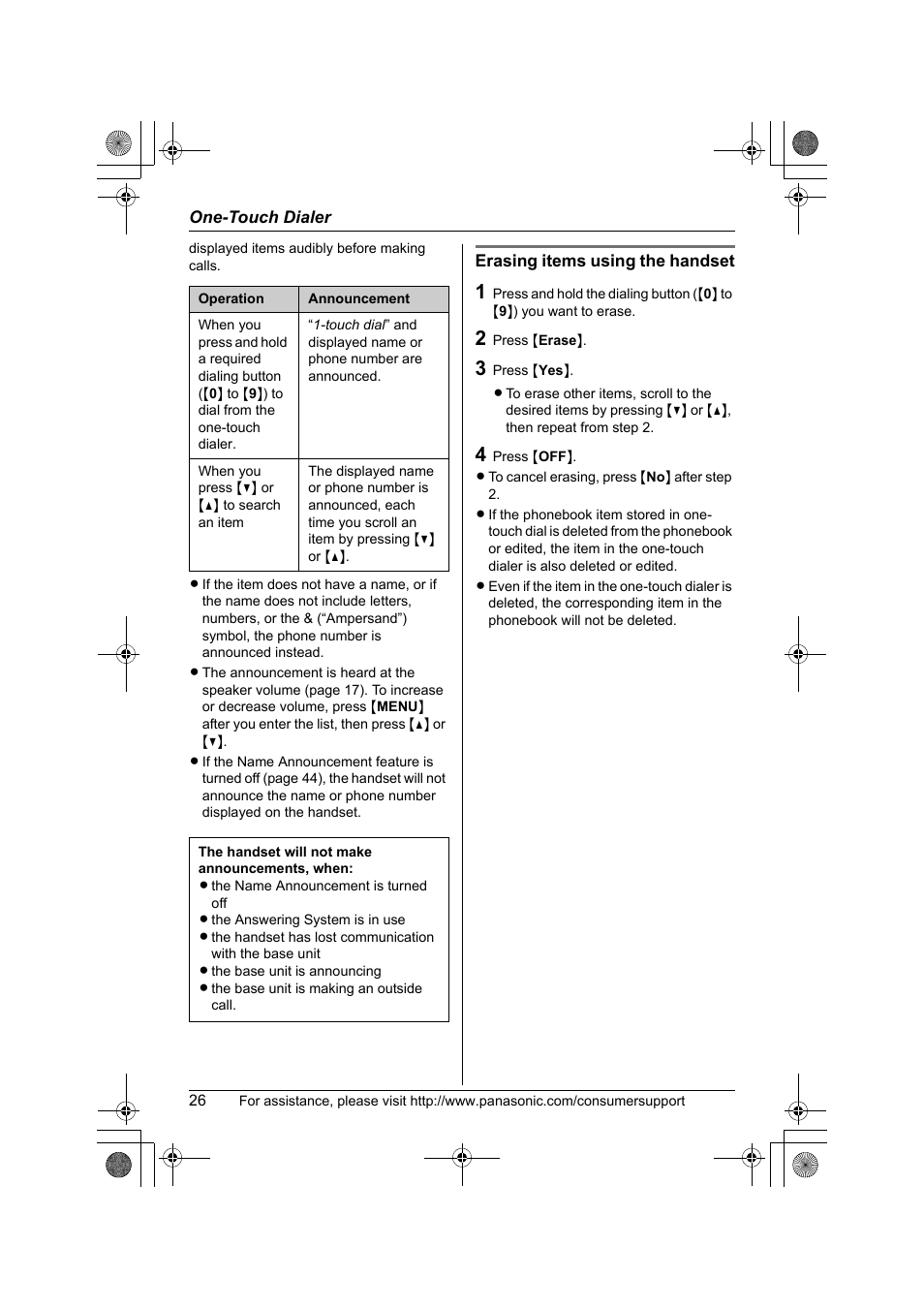 Panasonic KX-TG2388 User Manual | Page 26 / 76