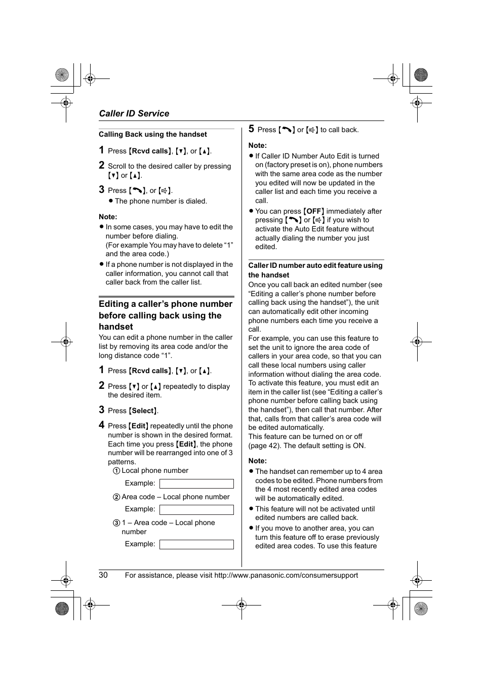 Panasonic KX-TG2388 User Manual | Page 30 / 76