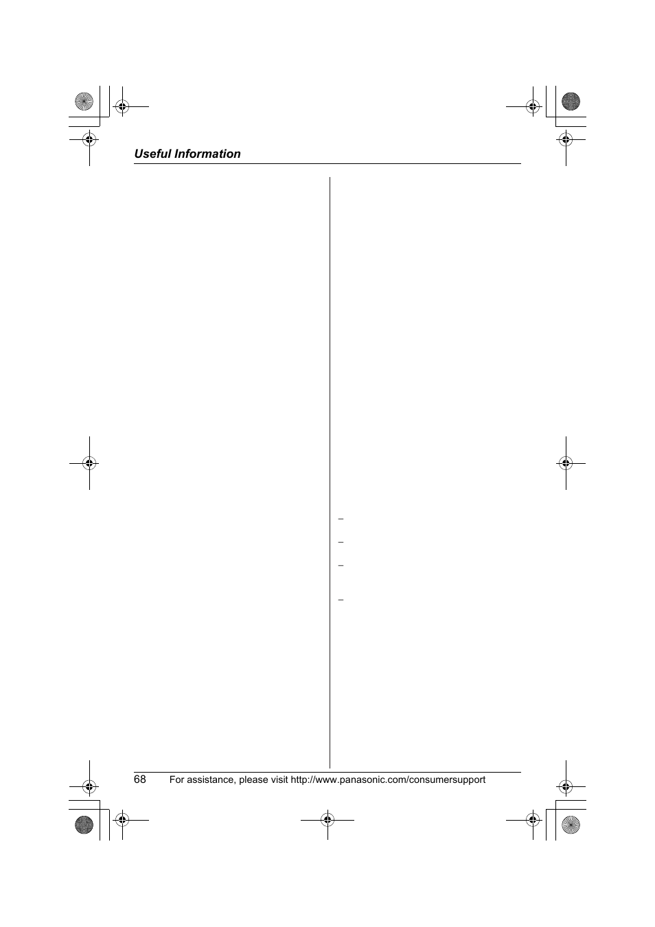 Panasonic KX-TG2388 User Manual | Page 68 / 76