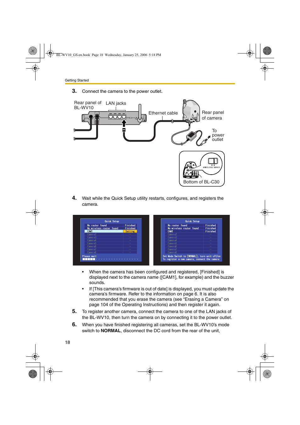 Panasonic BL-WV10 User Manual | Page 18 / 132