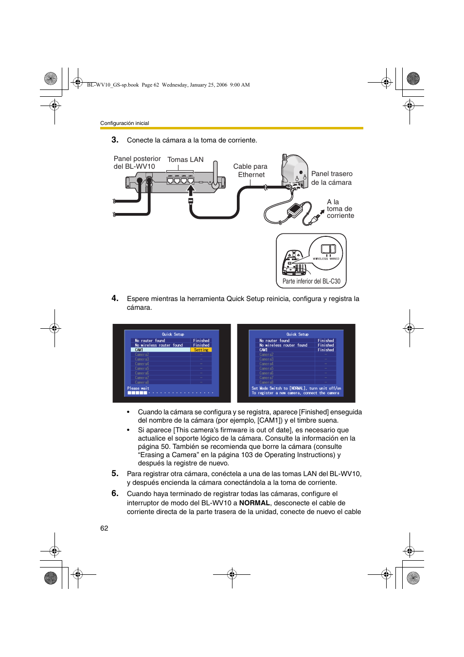 Panasonic BL-WV10 User Manual | Page 62 / 132