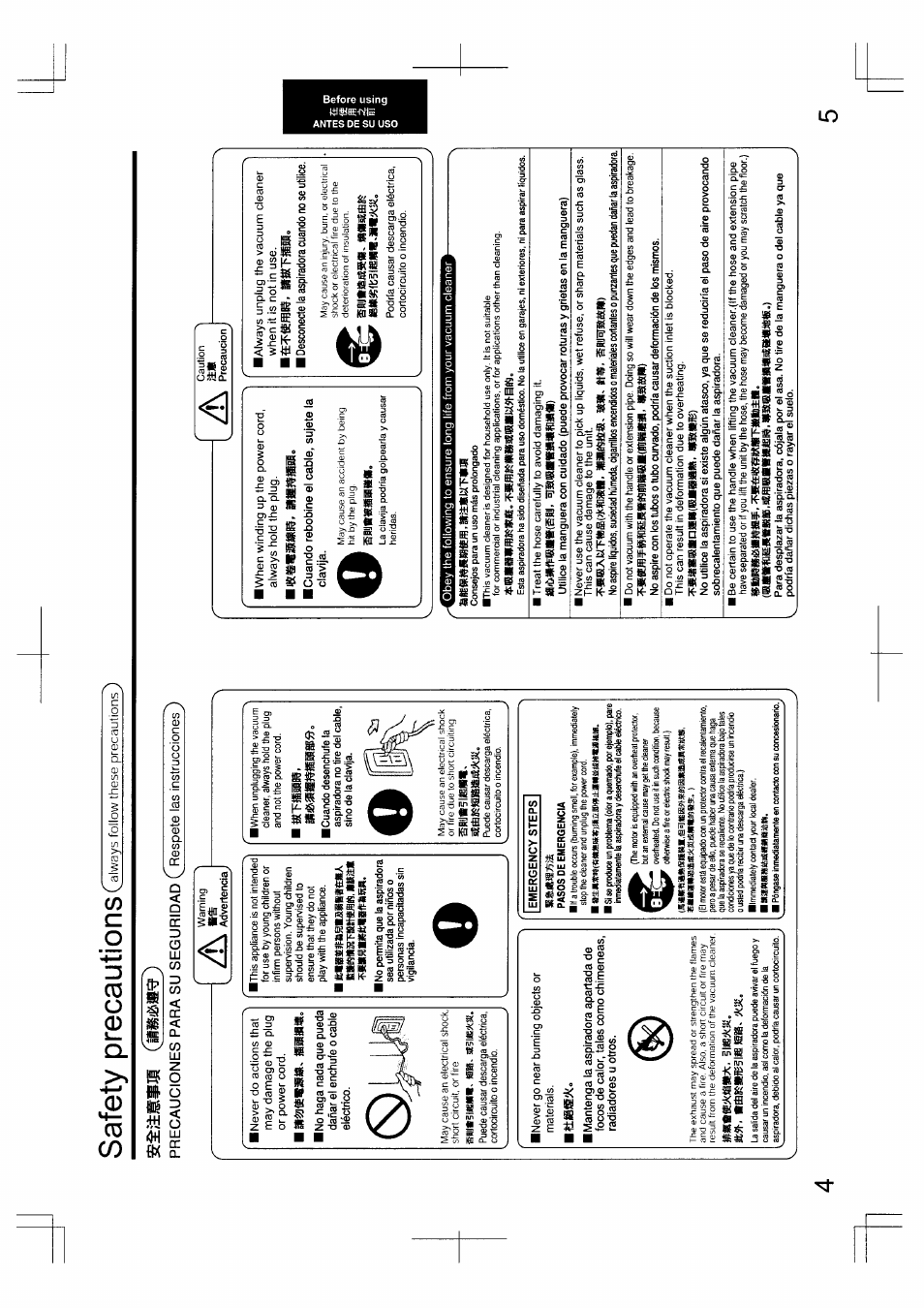 Trshhikitiafraeir, Safety precautions | Panasonic MC-5010 User Manual | Page 3 / 10