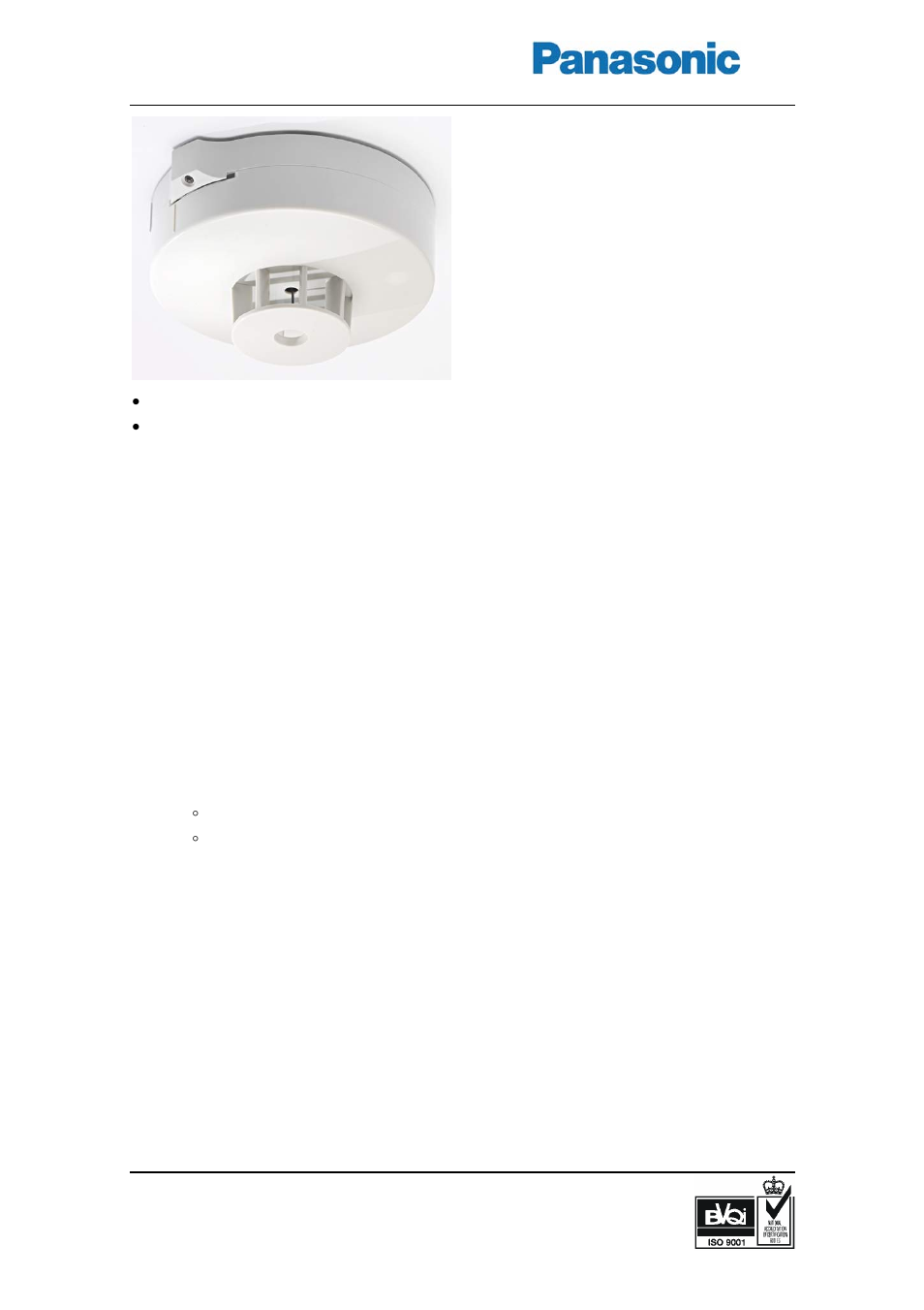 Panasonic 4376 User Manual | 2 pages