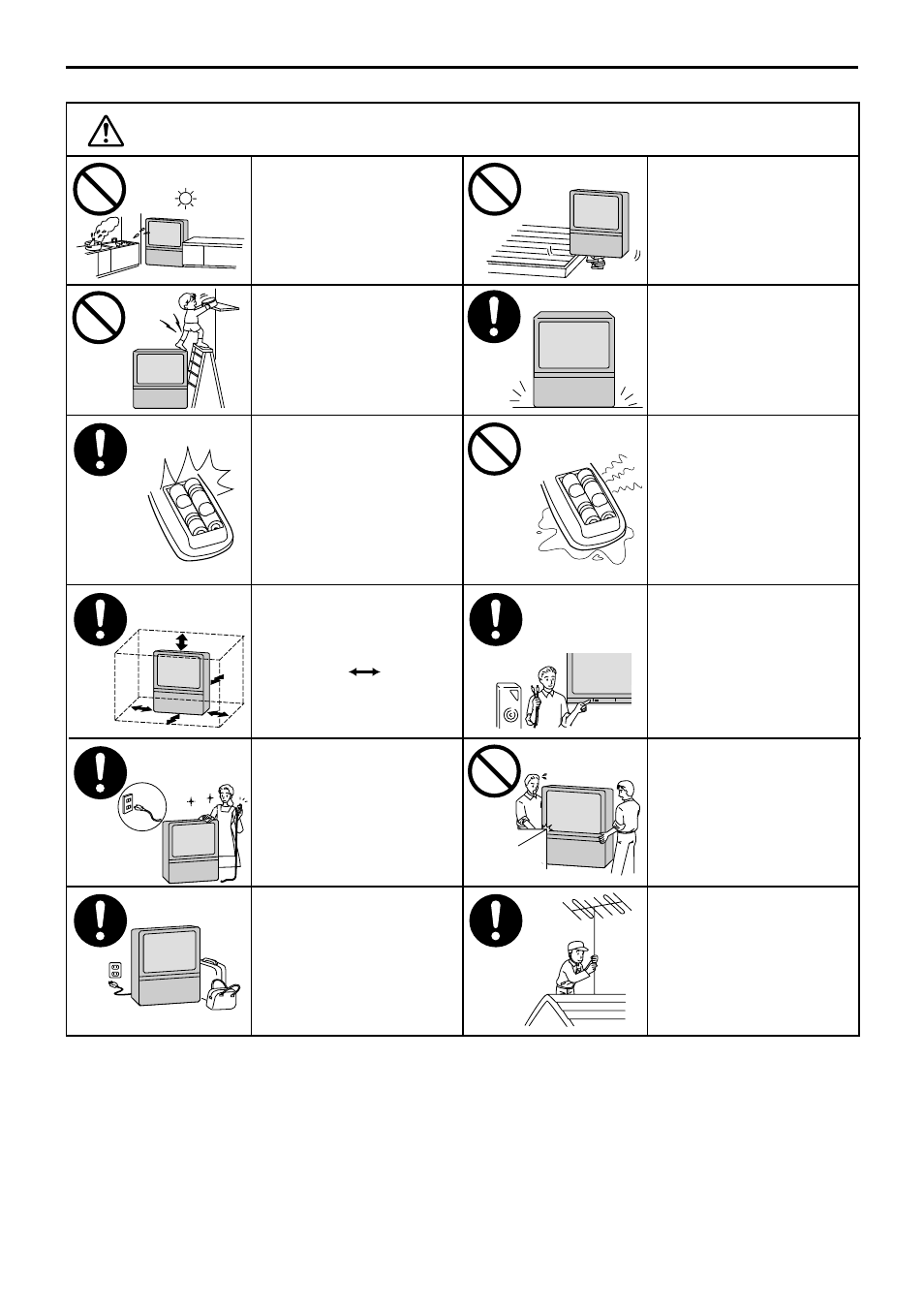 Cautions, 5warnings and cautions | Panasonic TX-51P400H User Manual | Page 5 / 40